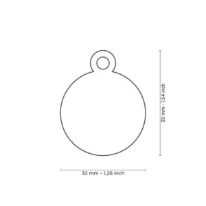 Alternative view of Adrespenning rond - groot