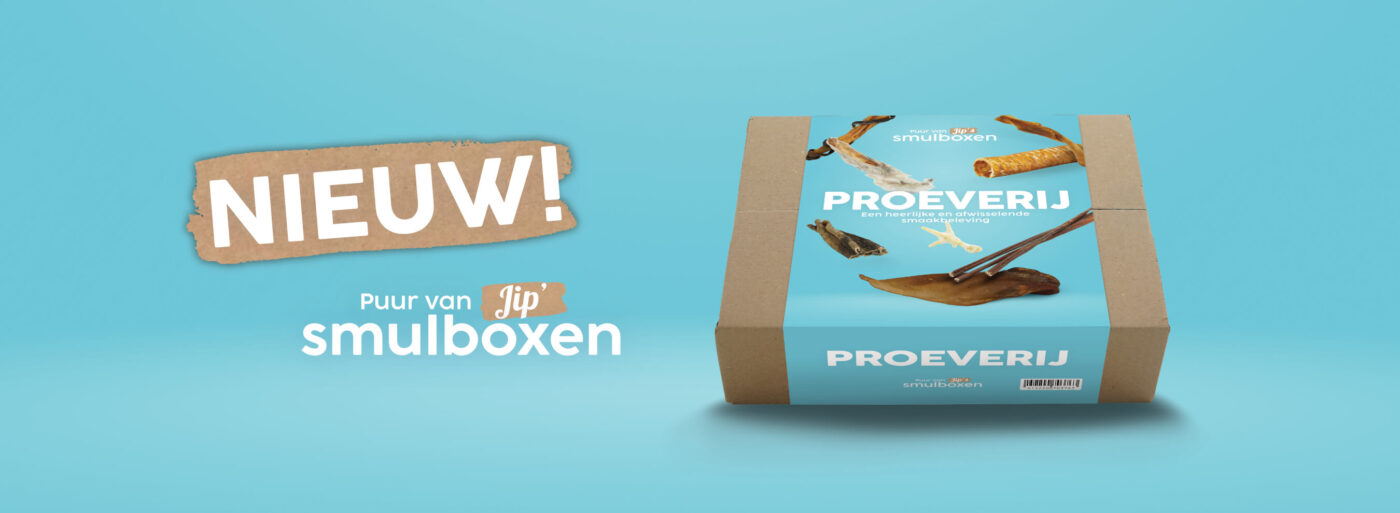 Cadeaupakketen vol met natuurlijke hondensnacks voor honden.