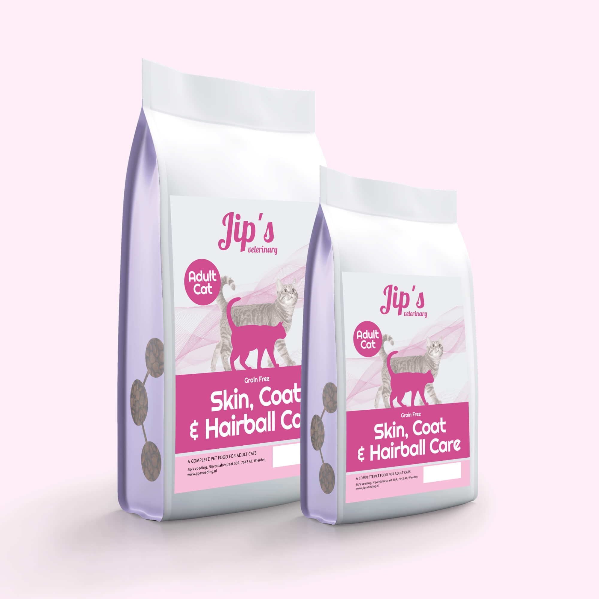 Jip's care+ kattenvoer - Skin, coat & hairball care